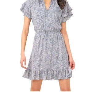 Lauren‎ Conrad Double Ruffle Sleeve Fit and Flare Dress